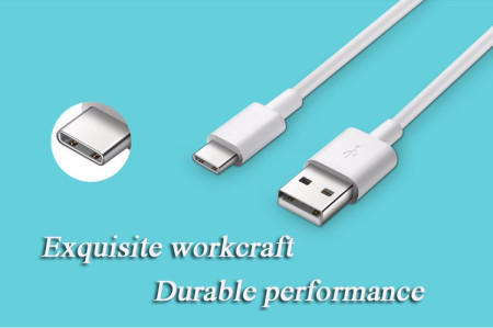 Добави още лукс USB кабели Кабел USB оригинален HUAWEI AP51 TYPE-C USB 3.1 Type C USB дата кабел бял